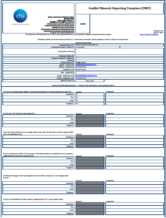 conflict-minerals-reporting-template