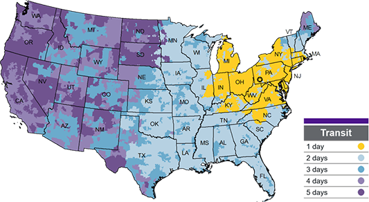 FedEx Freight Transit Map