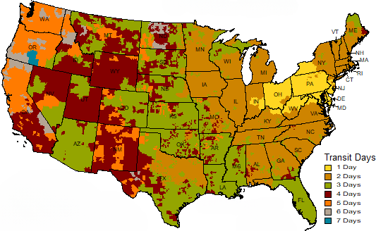 UPS Transit Map