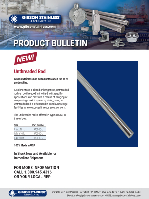 Unthreaded Rod