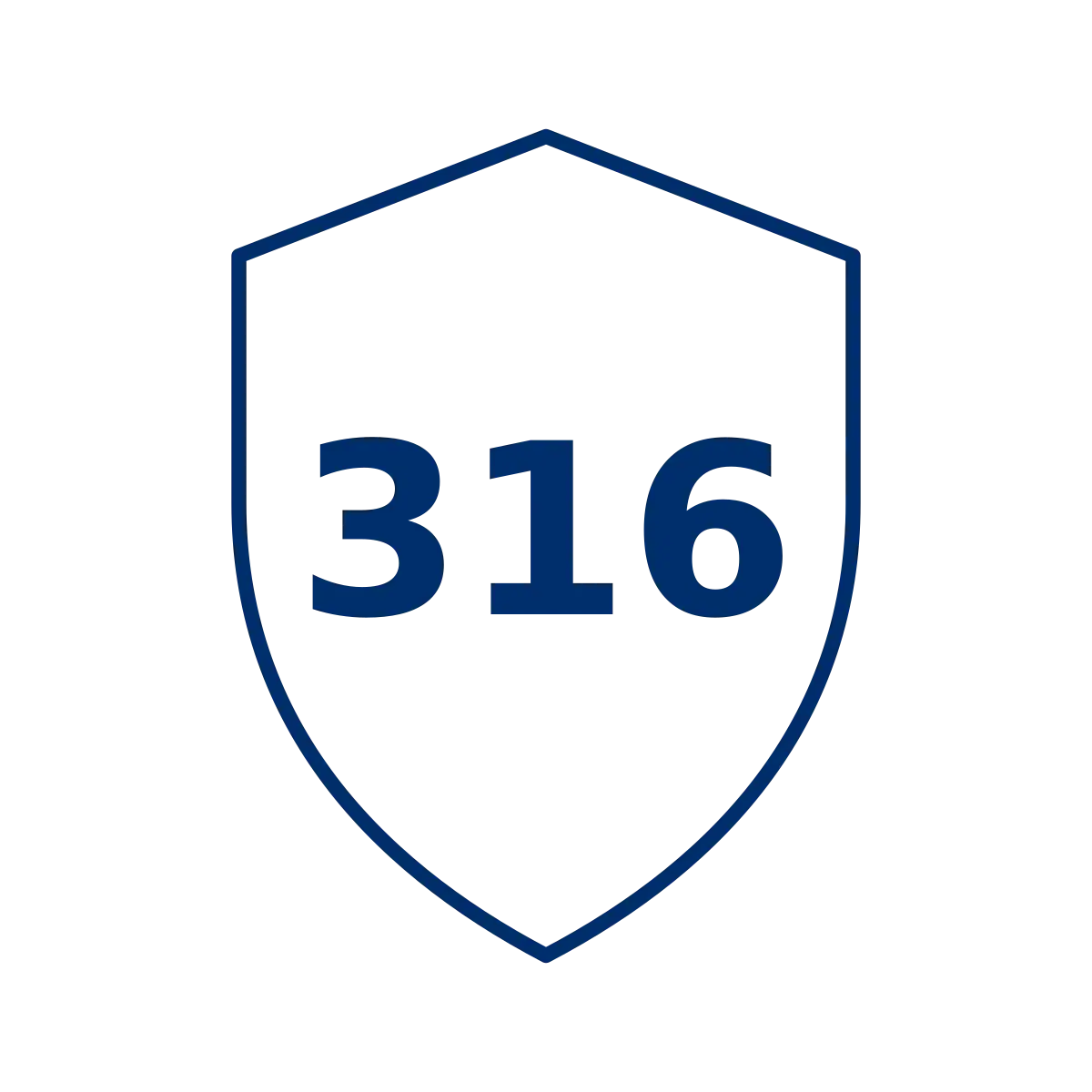 Type 316 shield
